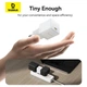 Мережевий зарядний пристрій Baseus Palm Fast Charger 1C 20W EU Moon White (with Baseus Mini White Cable USB-C to USB-C 60W (20V/3A) 1m Moon White) (P10111602213-01) - изображение 11