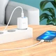 Зарядное устройство СЗУ с кабелем HOCO Type-C to Lightning dual Port C105A |1USB/1Type-C, 20W/3A, PD/QC| - изображение 6