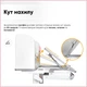 Дитячий стіл Mealux Vancouver Multicolor PN з полицею (BD-620 W/G MC + PN з полицею) - зображення 9