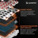 Ігрова клавіатура GamePro Hot-Swap Red Swich, RGB підсвічування, USB, White - зображення 8