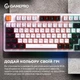 Ігрова клавіатура GamePro Hot-Swap Red Swich, RGB підсвічування, USB, White - зображення 2
