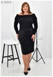 Женская велюровая юбка-карандаш UF-Fashion МА- 23312 52 черный - изображение 1