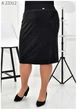 Женская велюровая юбка-карандаш UF-Fashion МА- 23312 52 черный - изображение 3