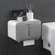 Держатель-бокс для туалетной бумаги QUEST QC-128 White/Gray - изображение 4