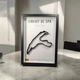 Об'ємна Рамка з 3D Трасою Circuit de Spa-Francorchamps / Stavelot, Belgium / Спа-Франкоршам в Масштабі 1:40 000 Black Matte / Frame 32x23x3 - зображення 2