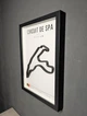 Об'ємна Рамка з 3D Трасою Circuit de Spa-Francorchamps / Stavelot, Belgium / Спа-Франкоршам в Масштабі 1:40 000 Black Matte / Frame 32x23x3 - зображення 6