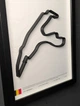 Об'ємна Рамка з 3D Трасою Circuit de Spa-Francorchamps / Stavelot, Belgium / Спа-Франкоршам в Масштабі 1:40 000 Black Matte / Frame 32x23x3 - зображення 7