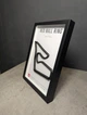 Объемная Рамка с 3D Трассой Red Bull Ring Circuit / Spielberg, Styria, Austria / Ред Булл Ринг в Масштабе 1:40 000 Black Matte / Frame 32x23x3 - изображение 11