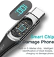 Кабель с дисплеем Essager ES-XCTT1-YDA01 Type-C to Type-C PD 100W 1m - Black - изображение 3