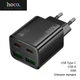 Сетевое зарядное устройство Hoco N56 (USB Type-C, USB-A, 30W, быстрая зарядка) - Черный - изображение 1