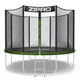 Батут Zipro Jump Pro із зовнішньою сіткою 10 футів 312 см чорно-зелений - изображение 1