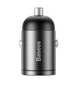 Автомобильное зарядное устройство Baseus Tiny Star (Type-C, Quick Charge 4.0, LED-индикатор, 30W, 12В-24В, 6 уровней защиты) - Серый - изображение 3
