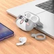 Беспроводные наушники Hoco EW48 (Bluetooth 5.3, защитный кейс, 300 мАч, Type-C, сенсорное управление, 4 часа работы) - Серый - изображение 4