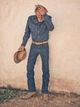 Джинсы Wrangler Cowboy Cut Slim Fit Jeans Color: Prewashed Indigo (936PWD) W38 L32 - зображення 7