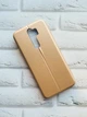 Чехол-книжка с рисунком для Xiaomi Redmi Note 8 Pro Золотой :: Розовые цветы (принт 287) - изображение 3