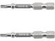 Насадка отверточная TORX T15 х 50 мм. HEX 1/4", покрытая никелем, 2 шт. YATO (YT-78032) - изображение 1