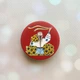 Держатель для смартфона / планшета попсокет Popsocket Красный :: Девушка с лентой (принт 25) - изображение 1