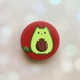 Держатель для смартфона / планшета попсокет Popsocket Красный :: Котик Авокадо (принт 306) - изображение 1