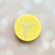 Держатель для смартфона / планшета попсокет Popsocket Желтый :: Колибри (принт 123) - изображение 1