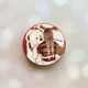 Держатель для смартфона / планшета попсокет Popsocket Красный :: Девочка с мишкой (принт 117) - изображение 1