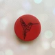 Держатель для смартфона / планшета попсокет Popsocket Красный :: Колибри (принт 122) - изображение 1