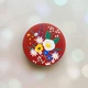 Держатель для смартфона / планшета попсокет Popsocket Красный :: Цветы. Акварель (принт 271) - изображение 1