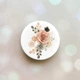 Держатель для смартфона / планшета попсокет Popsocket Белый :: Розы (принт 275) - изображение 1