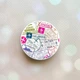 Держатель для смартфона/планшета попсокет Popsocket Белый :: Путешествия. Штампы (принт 316) - изображение 1