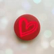 Держатель для смартфона / планшета попсокет Popsocket Красный :: Сердце красное (принт 46) - изображение 1
