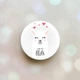 Держатель для смартфона / планшета попсокет Popsocket Белый :: Лама (принт 94) - изображение 1