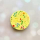 Держатель для смартфона / планшета попсокет Popsocket Желтый :: Цветочный фон (принт 269) - изображение 1