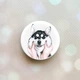Держатель для смартфона / планшета попсокет Popsocket Белый :: Мордочка (принт 121) - изображение 1