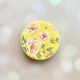 Держатель для смартфона / планшета попсокет Popsocket Желтый :: Цветы пастельные (принт 277) - изображение 1