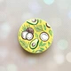Держатель для смартфона / планшета попсокет Popsocket Желтый :: Авокадо и кокос (принт 303) - изображение 1