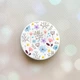 Держатель для смартфона / планшета попсокет Popsocket Белый :: Цветочный фон (принт 267) - изображение 1
