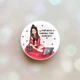 Держатель для смартфона / планшета попсокет Popsocket Белый :: Девушка с вином (принт 219) - изображение 1