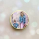 Держатель для смартфона / планшета попсокет Popsocket Желтый :: Мама и дочь (принт 56) - изображение 1