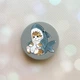 Держатель для смартфона / планшета попсокет Popsocket Серый :: Котенок (принт 120) - изображение 1