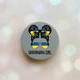 Тримач для смартфона / планшета попсокет Popsocket Сірий :: Українська дівчина (принт 113) - зображення 1