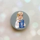 Держатель для смартфона / планшета попсокет Popsocket Серый :: Девушка с паспортом (принт 13) - изображение 1