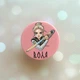 Тримач для смартфона / планшета попсокет Popsocket Рожевий :: Українська захисниця (принт 170) - зображення 1