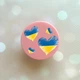 Держатель для смартфона / планшета попсокет Popsocket Розовый :: Сердечка Украина (принт 258) - изображение 1