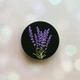 Держатель для смартфона / планшета попсокет Popsocket Черный :: Лаванда (принт 28) - изображение 1