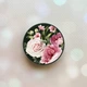 Держатель для смартфона / планшета попсокет Popsocket Черный :: Розовые цветы (принт 287) - изображение 1