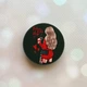 Держатель для смартфона / планшета попсокет Popsocket Черный :: Девушка с кофе (принт 137) - изображение 1