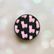 Держатель для смартфона / планшета попсокет Popsocket Черный :: Ламы розовые (принт 101) - изображение 1