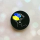 Держатель для смартфона / планшета попсокет Popsocket Черный :: Украинка Арт (принт 3) - изображение 1