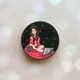 Держатель для смартфона / планшета попсокет Popsocket Черный :: Девушка с вином (принт 219) - изображение 1
