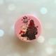 Держатель для смартфона / планшета попсокет Popsocket Розовый :: Девушка с мишкой (принт 188) - изображение 1