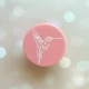 Держатель для смартфона / планшета попсокет Popsocket Розовый :: Колибри (принт 123) - изображение 1